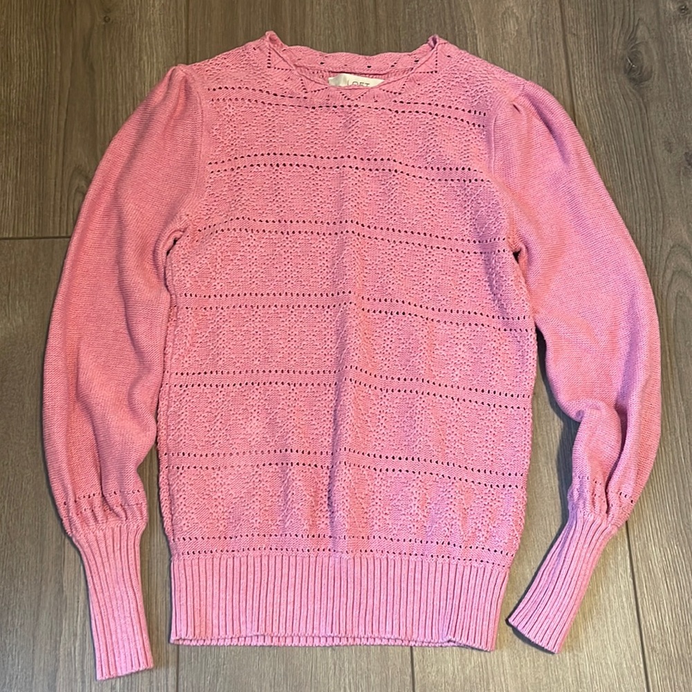 Loft mauve pink color sweater. XS